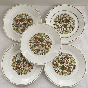 Corelle Indian Summer 5 Lunch Plates 8.5”